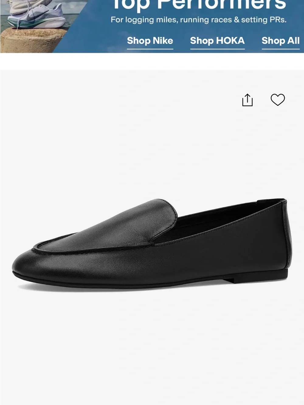 Madewell The Dolli Glove Loafer — True Black Women’s Leather Loafers